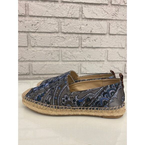 Sam Edelman Paisley Print Fabric Espadrille Shoes Size 5.5M - Picture 3 of 8